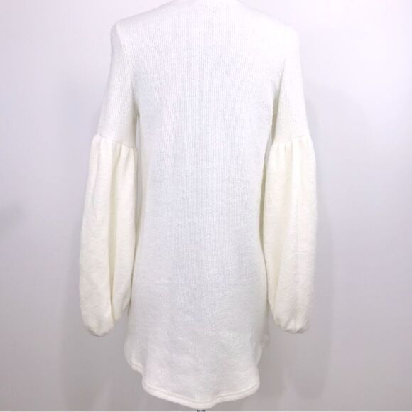 Akira Talk That Talk Cream Tunic Sweater /Mini Dress - Picture 5 of 6